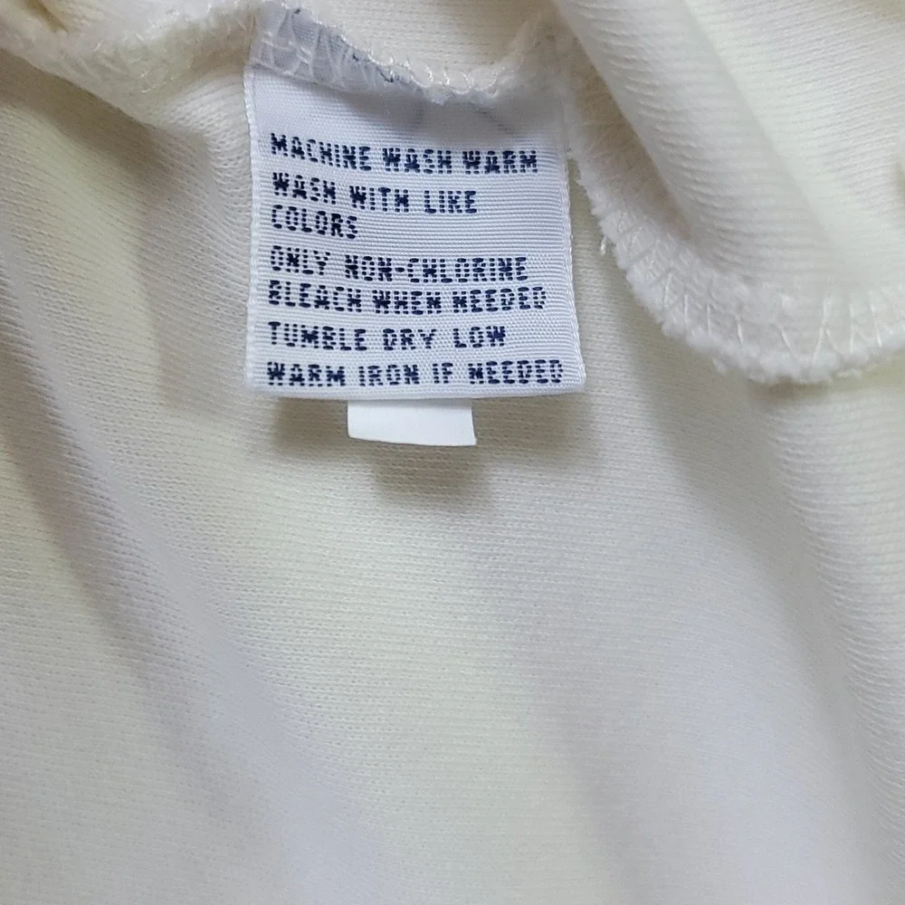 Polo Ralph Lauren Polo Shirt Mens M Cream Classic Short Sleeve Pique Cotton